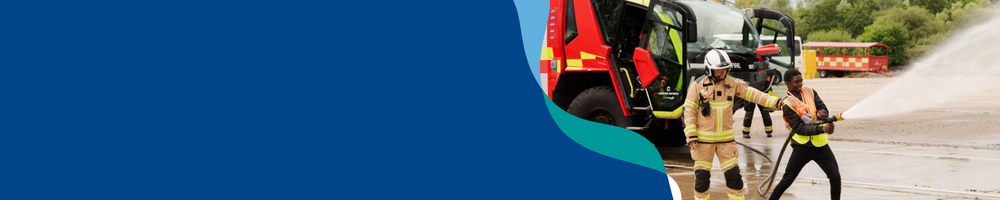 London Gatwick brand flow line over dark blue background